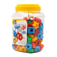 ساختنی رنگی رنگی مدل نخ و مهره 100 تایی