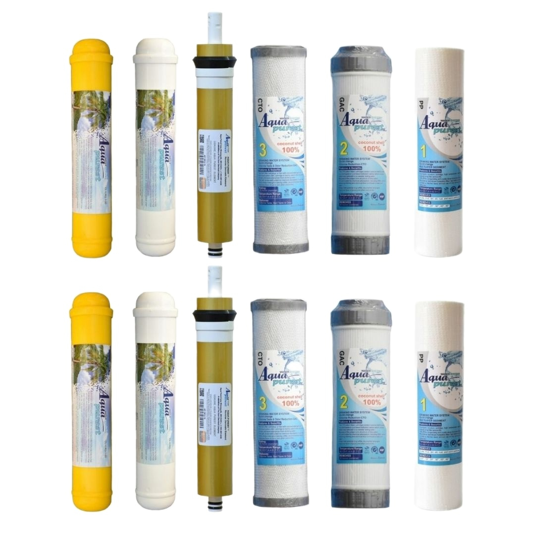 فیلتر دستگاه تصفیه آب آکوا پیورست مدل RO TSG 1200 مجموعه 12 عددی