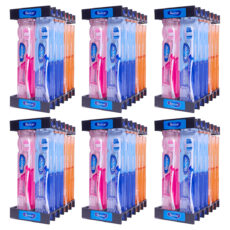 مسواک بنسر مدل اکسترا کلینینگ با برس نرم بسته 72 عددی