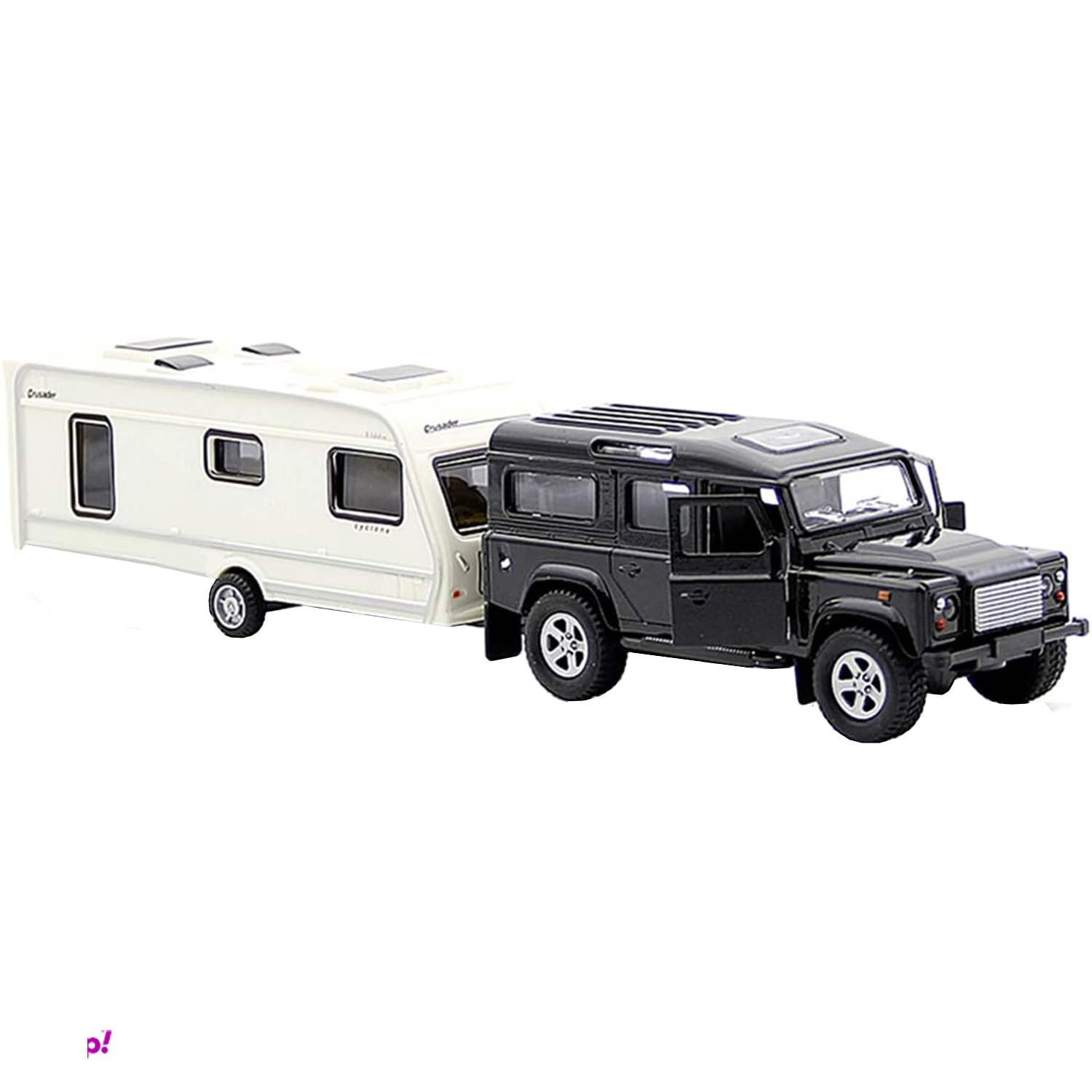 ماشین بازی مدل لندروور کمپر کاروان