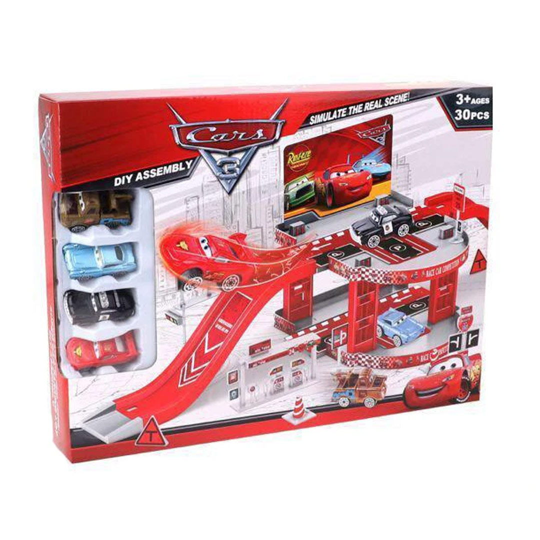 کیت ماشین بازی مدل پارکینگ مک کویین کد 3-CY180