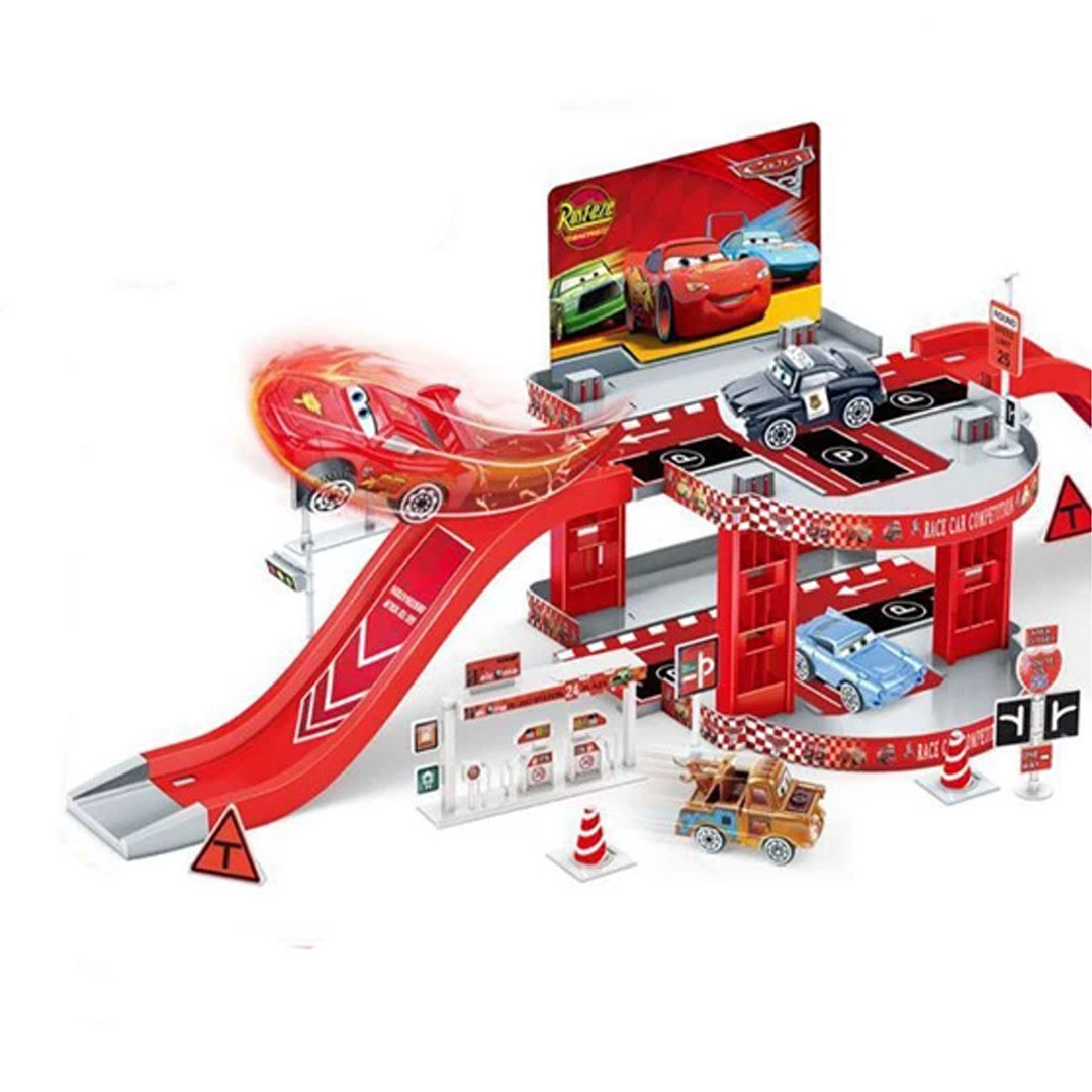 کیت ماشین بازی مدل پارکینگ مک کویین کد 3-CY180