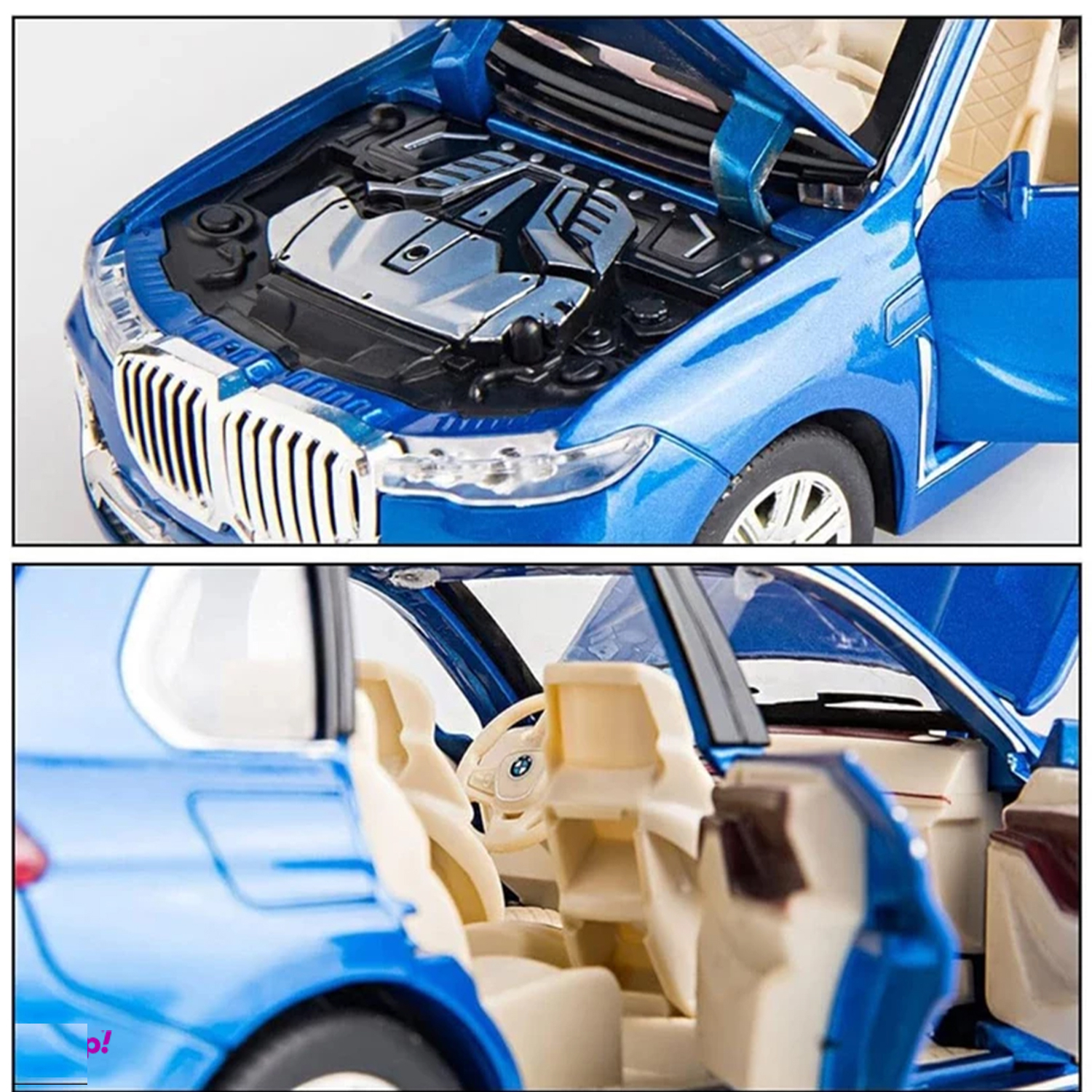 ماشین بازی مدل فلزی BMW X7 طرح دودزا