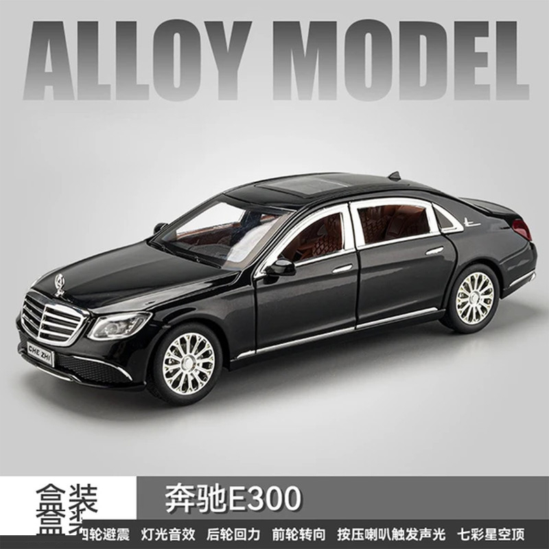 ماشین بازی ناب سل مدل فلزی چراغ دار طرح BENZ E300