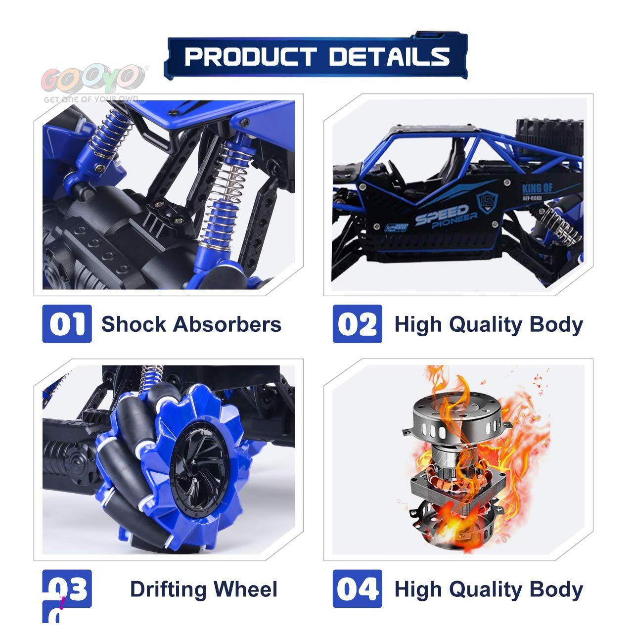ماشین بازی کنترلی طرح آفرود مدل Climbing speed کد c015