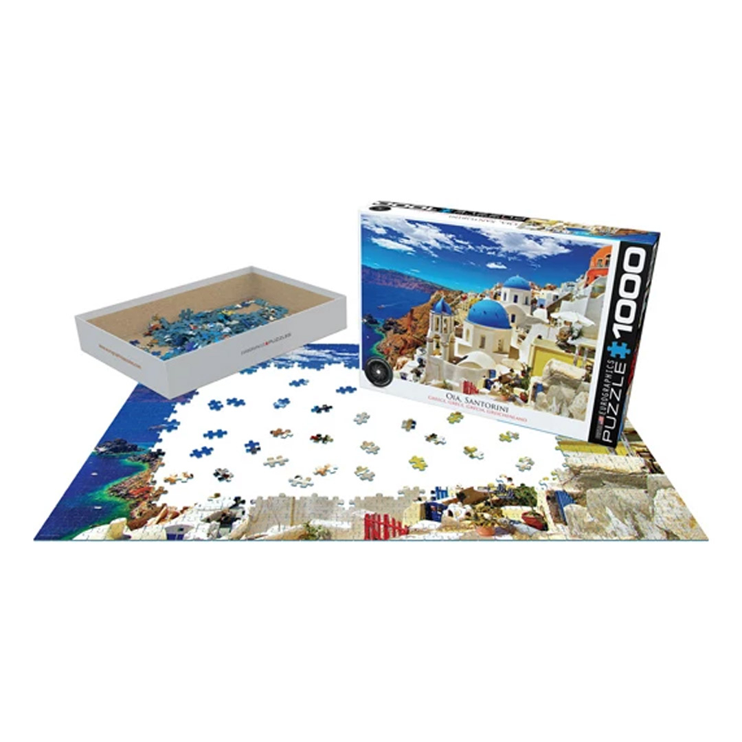 پازل 1000 تکه یوروگرافیکس طرح Oia Santorini کد 0944