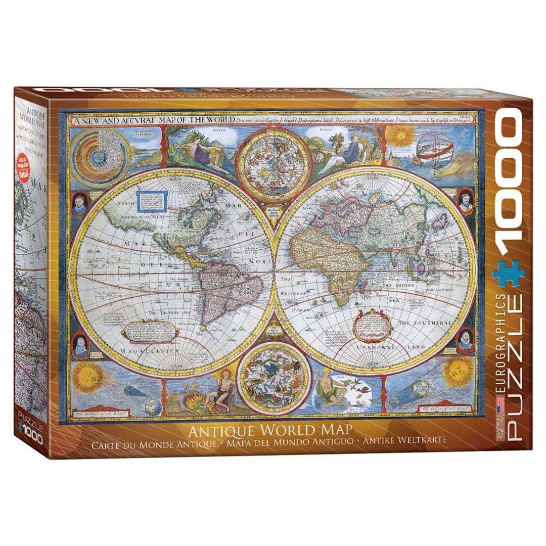 پازل 1000 تکه یوروگرافیکس طرح Antique World Map کد 2006