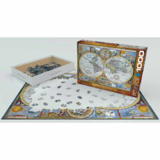 پازل 1000 تکه یوروگرافیکس طرح Antique World Map کد 2006