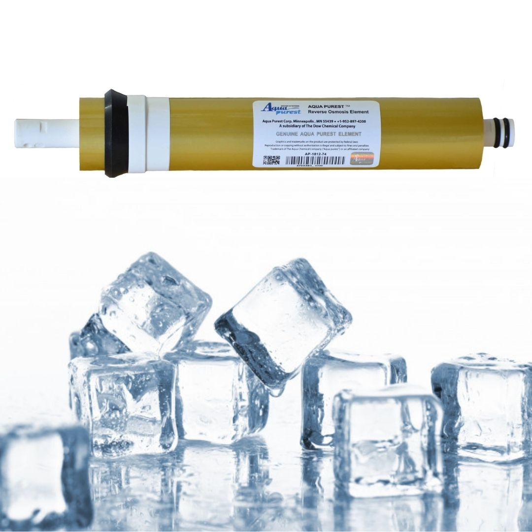 فیلتر ممبران دستگاه تصفیه آب آکوا پیورست مدل AP- GOLD 75G به همراه محدود کننده فاضلاب مدل FLOW 300