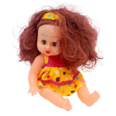 عروسک ناب سل مدل سخنگو طرح مو فرفری سایز 30 سانتی متر