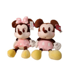 عروسک طرح میکی موس دختر و پسر مدل خندان ارتفاع 55 سانتی‌ متر بسته دو عددی