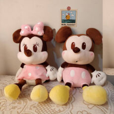 عروسک طرح میکی و مینی موس مدل JIMI110 ارتفاع 50 سانتی‌ متر مجموعه 2 عددی