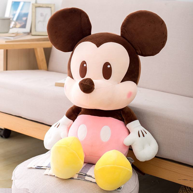 عروسک طرح میکی و مینی موس مدل JIMI110 ارتفاع 50 سانتی‌ متر مجموعه 2 عددی