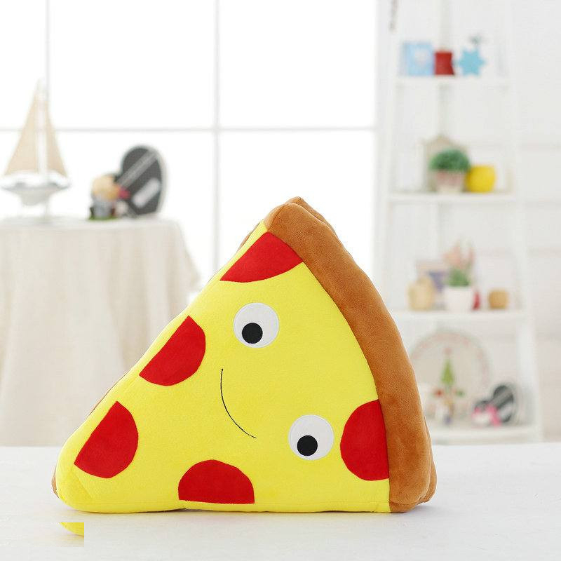 عروسک طرح پیتزا بالشتی مدل لبخند کد JM110 طول 50 سانتی‌ متر