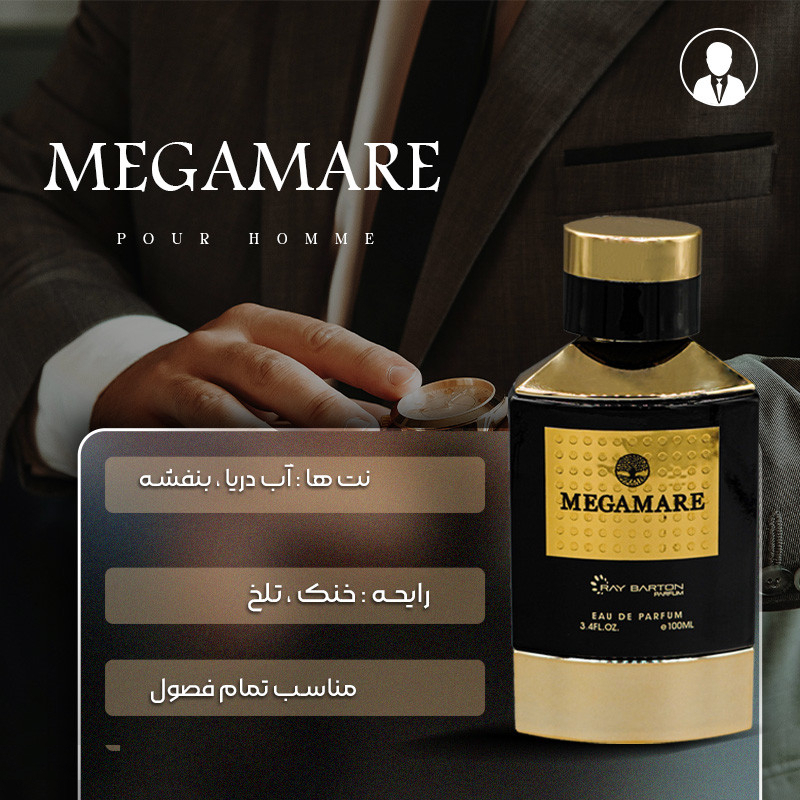 ادوپرفیوم ری بارتون مدل مگاماره حجم 100 میلی لیتر