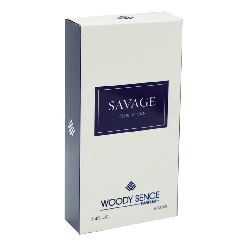ادو پرفیوم مردانه وودی سنس مدل Savage  حجم 100 میلی‌لیتر