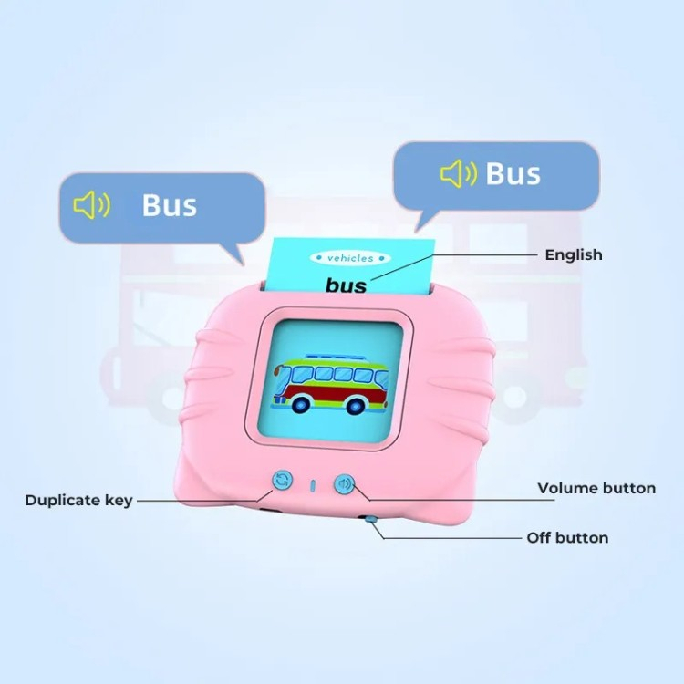 دستگاه فلش کارت سخنگو آموزش زبان انگلیسی گویا مدل Happy World