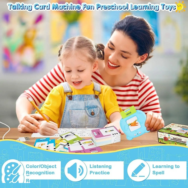 دستگاه فلش کارت سخنگو آموزش زبان انگلیسی گویا مدل Happy World