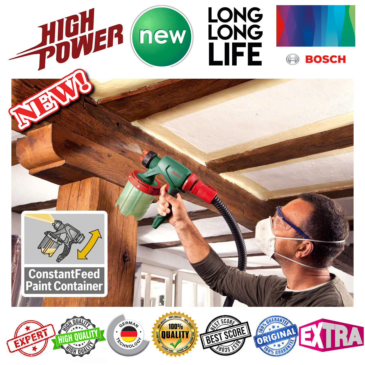 پیستوله رنگ پاش برقی بوش مدل PFS 5000 (Advanced)