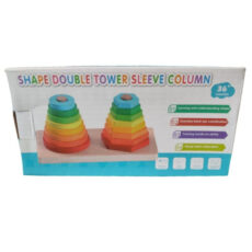 بازی فکری مونته سوری چوبی مدل برج هوش اشکال