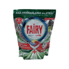 قرص ماشین ظرفشویی فیری مدل پلاتنیوم پلاس کد 40 بسته 40 عددی