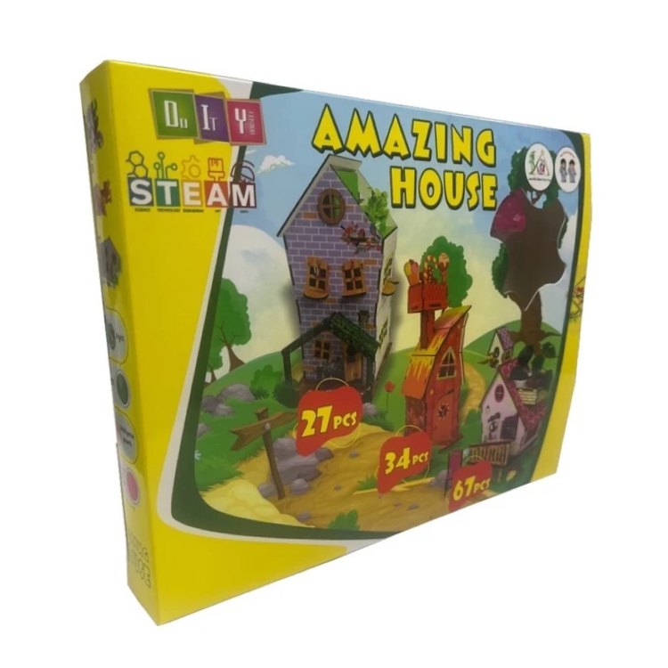 ساختنی خانواده باهوش من مدل خانه شکلاتی رنگ نارنجی