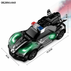 ماشین پلیس کنترلی دودزا چهار کانال مدل Road Maste کد33