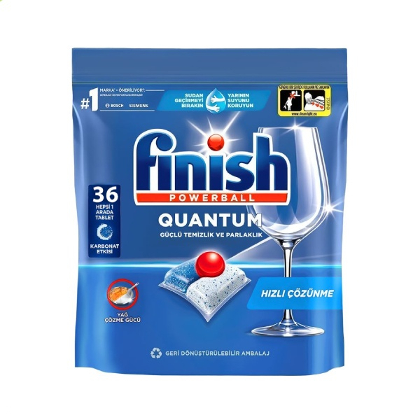 قرص ماشین ظرفشویی فینیش مدل powerball Quantum بسته 36 عددی