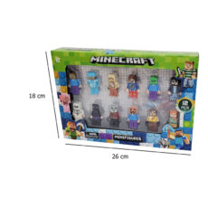 فیگور مدل ماینکرافت کد 100 مجموعه 12 عددی