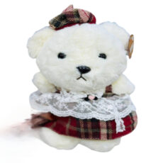 عروسک خرس لباس 4 خونه کد 01