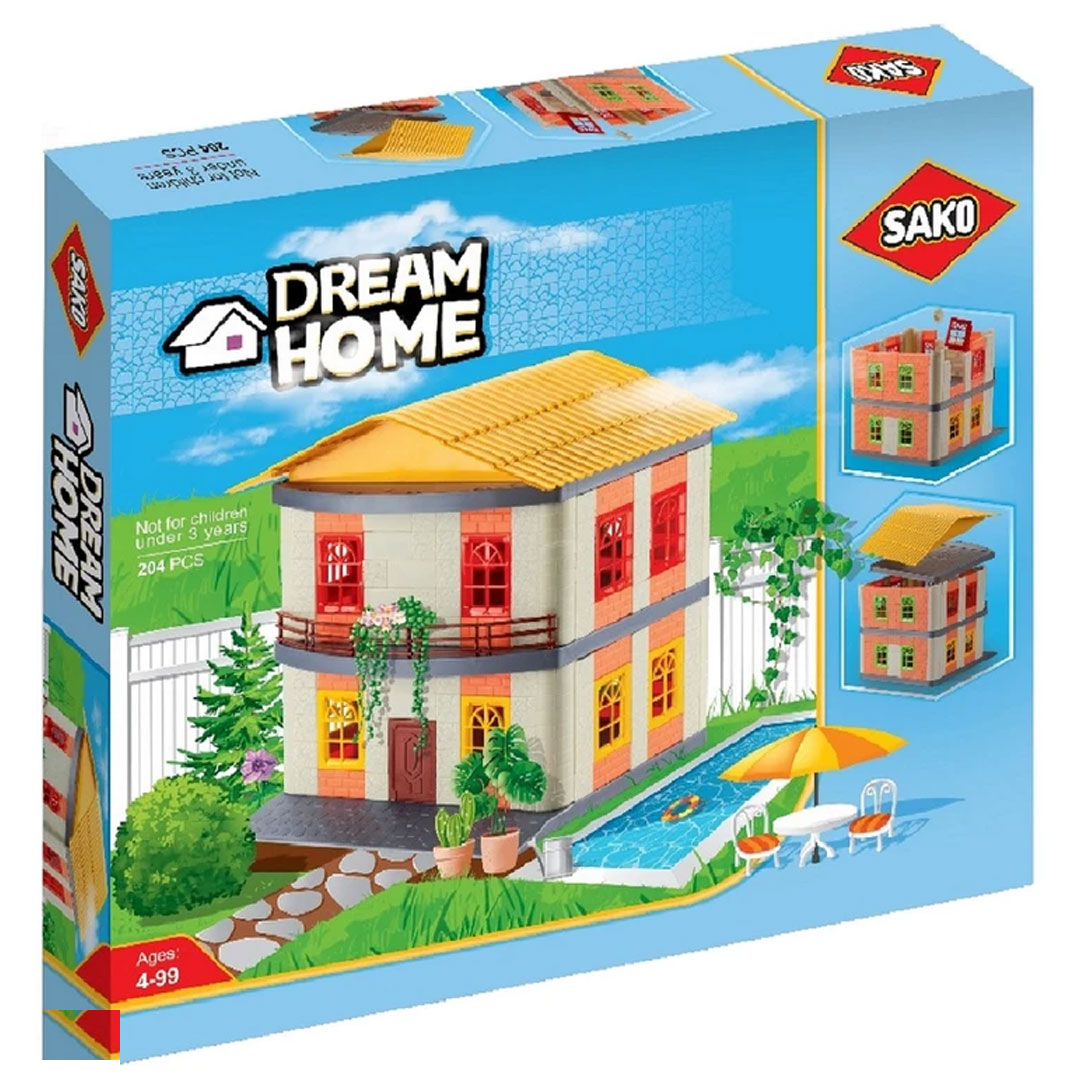 لگو ساکو 224 قطعه مدل خانه رویایی 2 طبقه
