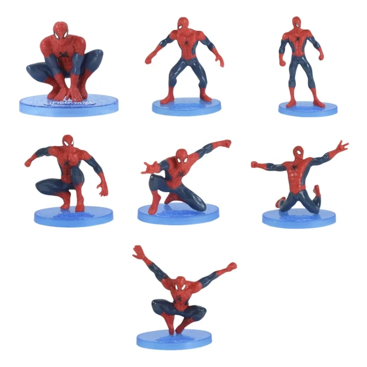 فیگور مدل مرد عنکبوتی مجموعه 7 عددی