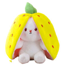 عروسک طرح خرگوش میوه ای مدل سوپرایزی کد abnabat01 ارتفاع 20 سانتی متر