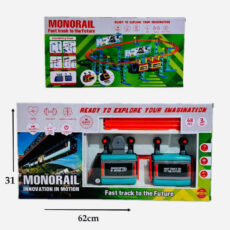 اسباب بازی قطار هوایی مدل مونوریل سایز متوسط 2 واگن