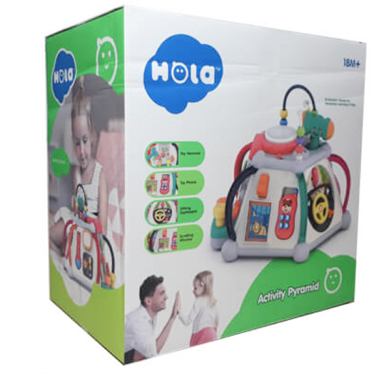 اسباب بازی هرم هوش موزیکال هولی تویز مدل Musical Activity Cube
