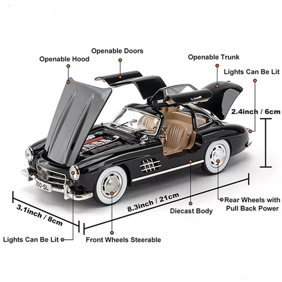 ماکت ماشین طرح بنز اس ال 300 کلاسیک
