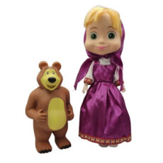 عروسک ناب سل مدل ماشا و آقا خرسه مجموعه 2 عددی