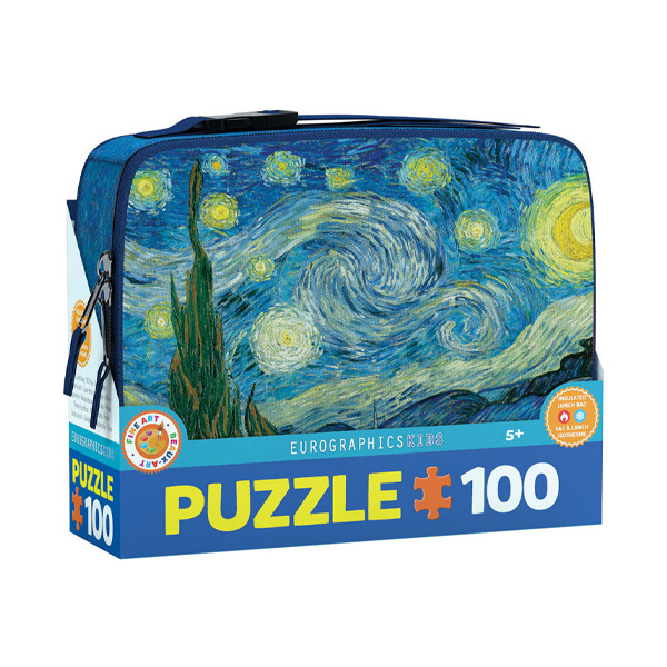 پازل 100 تکه یوروگرافیکس پازلز مدل 9100-1204 Starry Night Lunch Bag