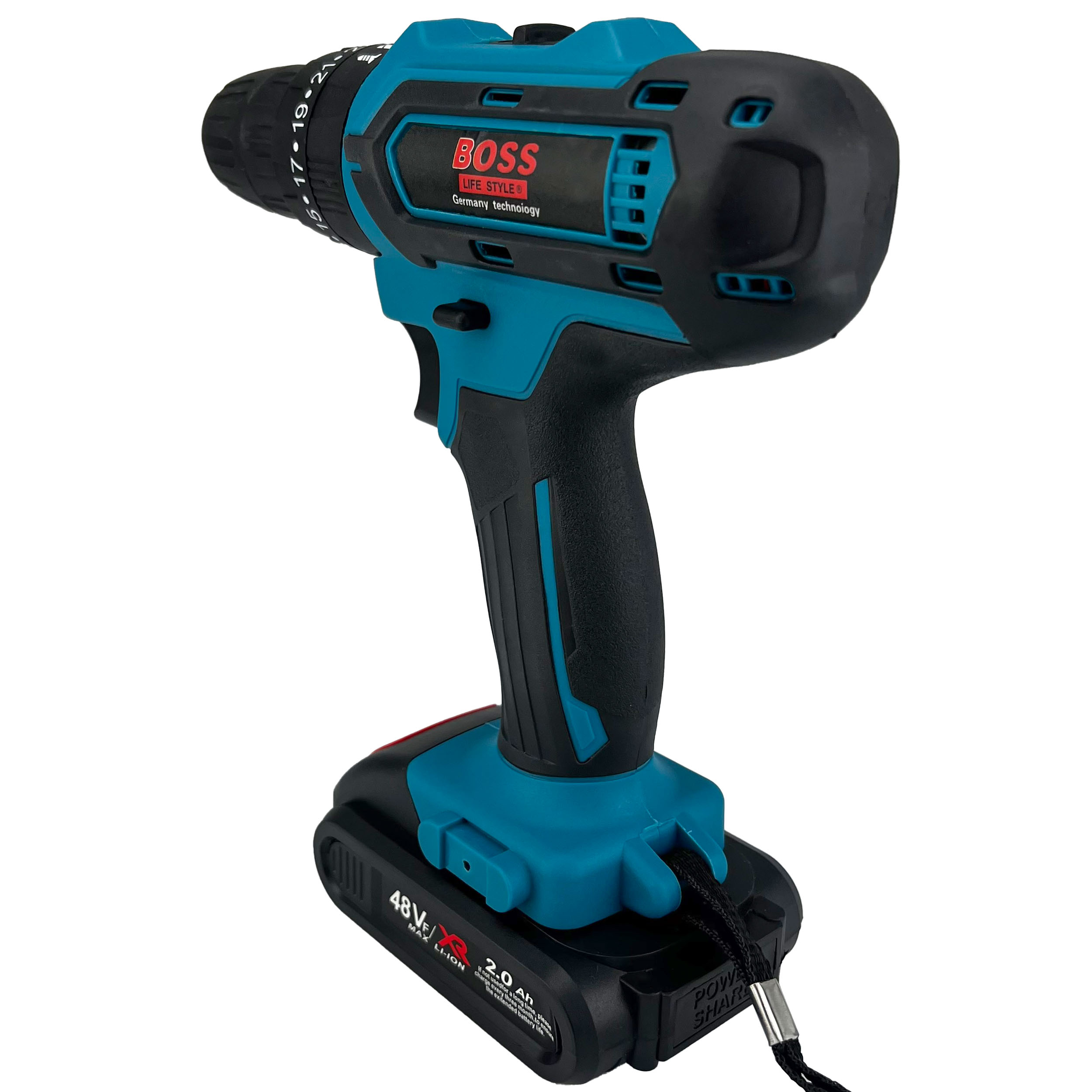 دریل چکشی شارژی باس مدل 48VF مجموعه 27 عددی