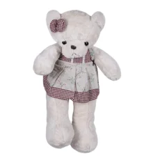 عروسک طرح خرس تدی دختر اخمالو سایز 70 سانتی متر