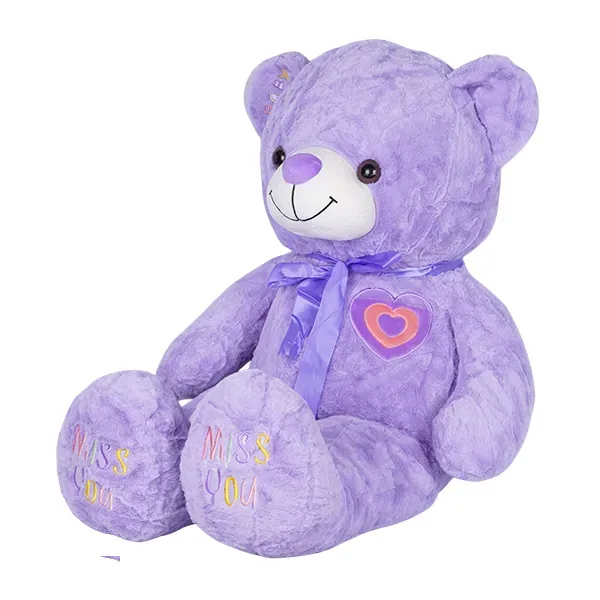عروسک طرح خرس بزرگ قلب به سینه کد 1000010958 سایز ۱ متر