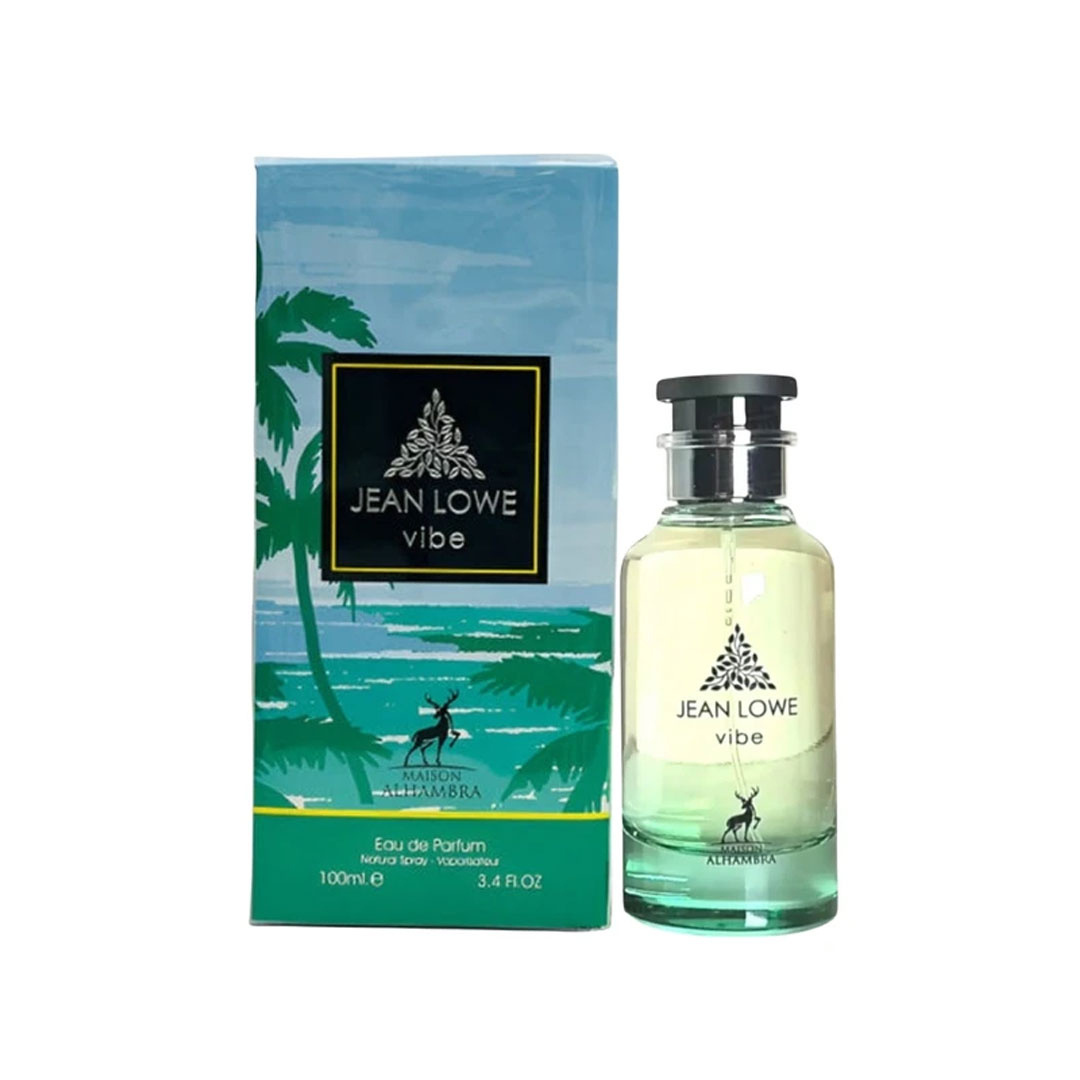 ادو پرفیوم الحمبرا مدل Jean lowe vibe با رایحه خنک حجم ۱۰۰ میلی لیتر