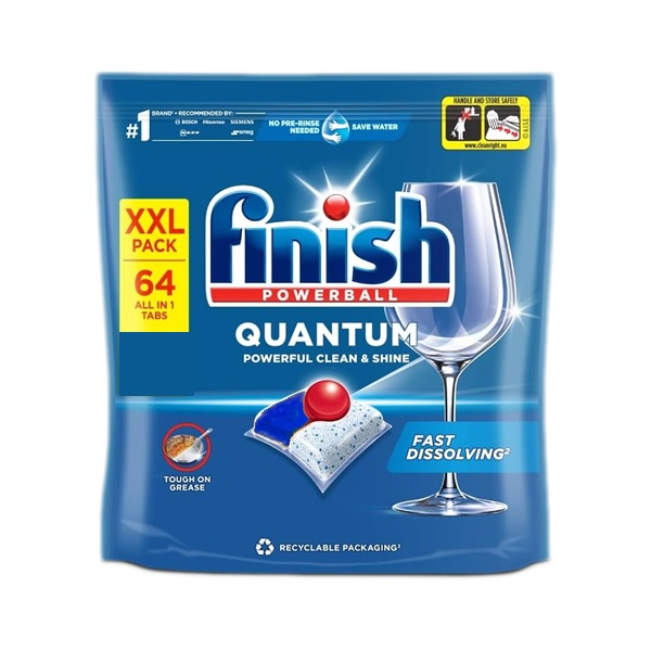 قرص ماشین ظرفشویی فینیش مدل Quantum بسته 64 عددی