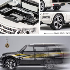 ماکت ماشین ناب سل مدل میتسوبیشی پاجرو فلزی موزیکال mitsubishi pajero به همراه جاسوییچی