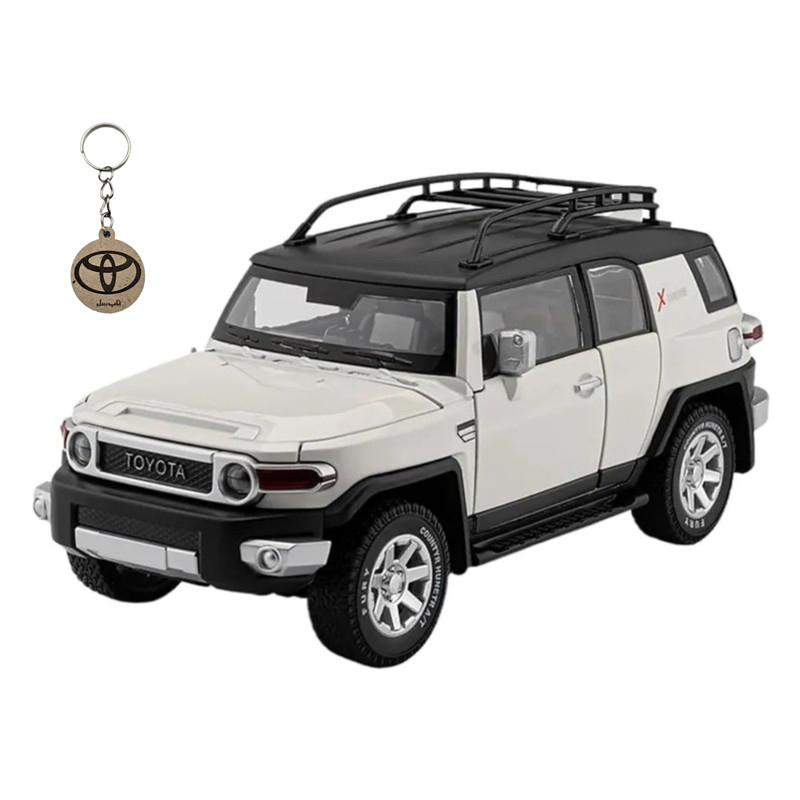ماکت ماشین ناب سل مدل تویوتا اف جی کروز فلزی TOYOTA FJ CRUISERبه همراه جاسوییچی