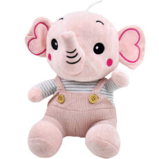 عروسک پولیشی ناب سل مدل فیل بانمک ارتفاع 30 سانتی متر