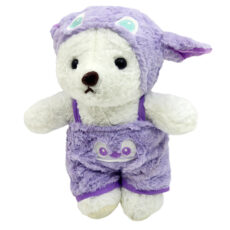 عروسک ناب سل مدل خرس دو چهره طرح لباس استیج ارتفاع 30 سانتی متر