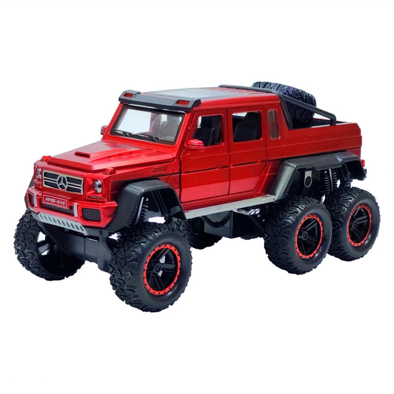 ماشین بازی ناب سل مدل فنردار فلزی بنز آفرود AMG G63 6x6