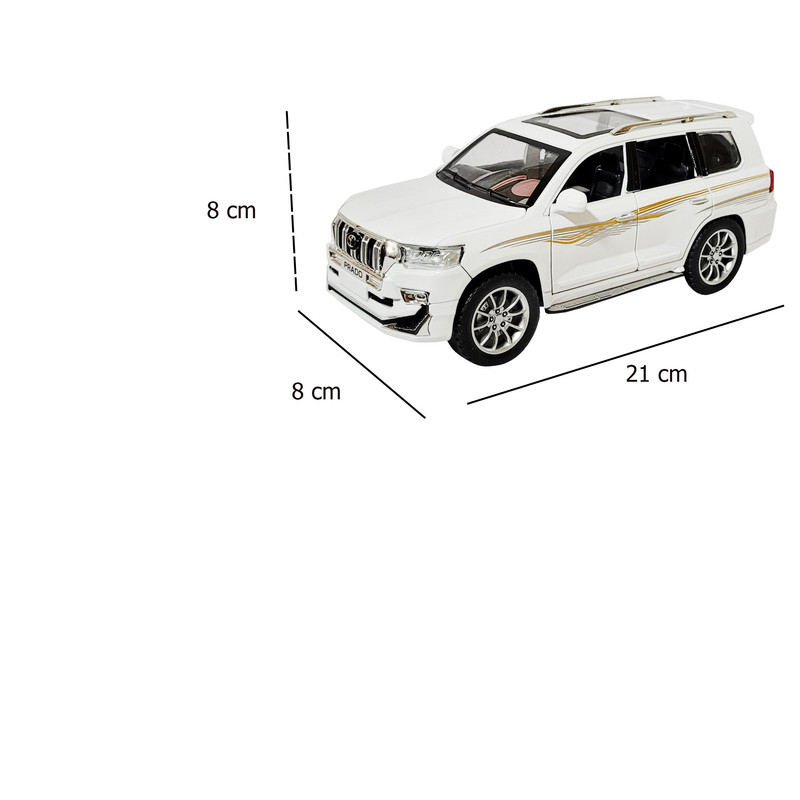 ماکت ماشین مدل تویوتا پرادو دودزا کد 17464