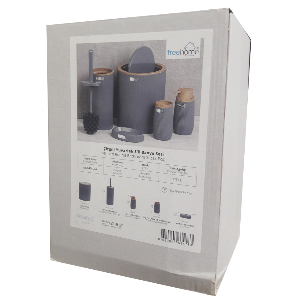 ست سرویس بهداشتی 5 پارچه فری هوم مدل OKY-479